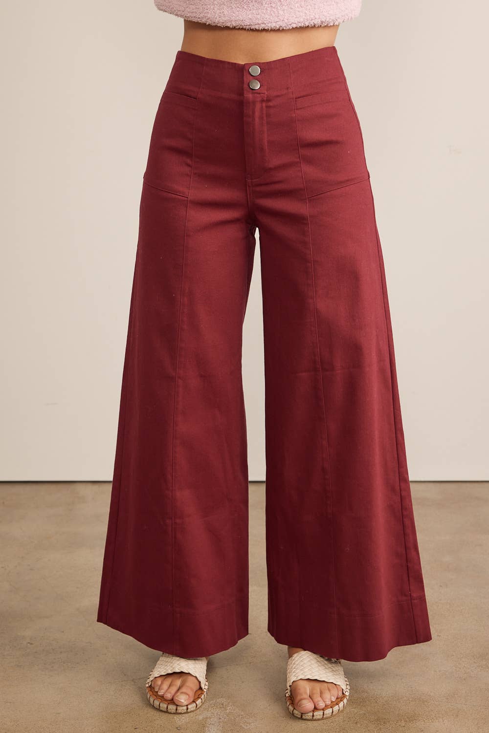 FLATTERING WIDE LEG FULL-LENGTH STRETCHY PANTS