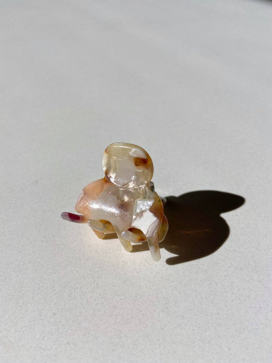 Marble Mini Hair Claw Clip | Eco Friendly