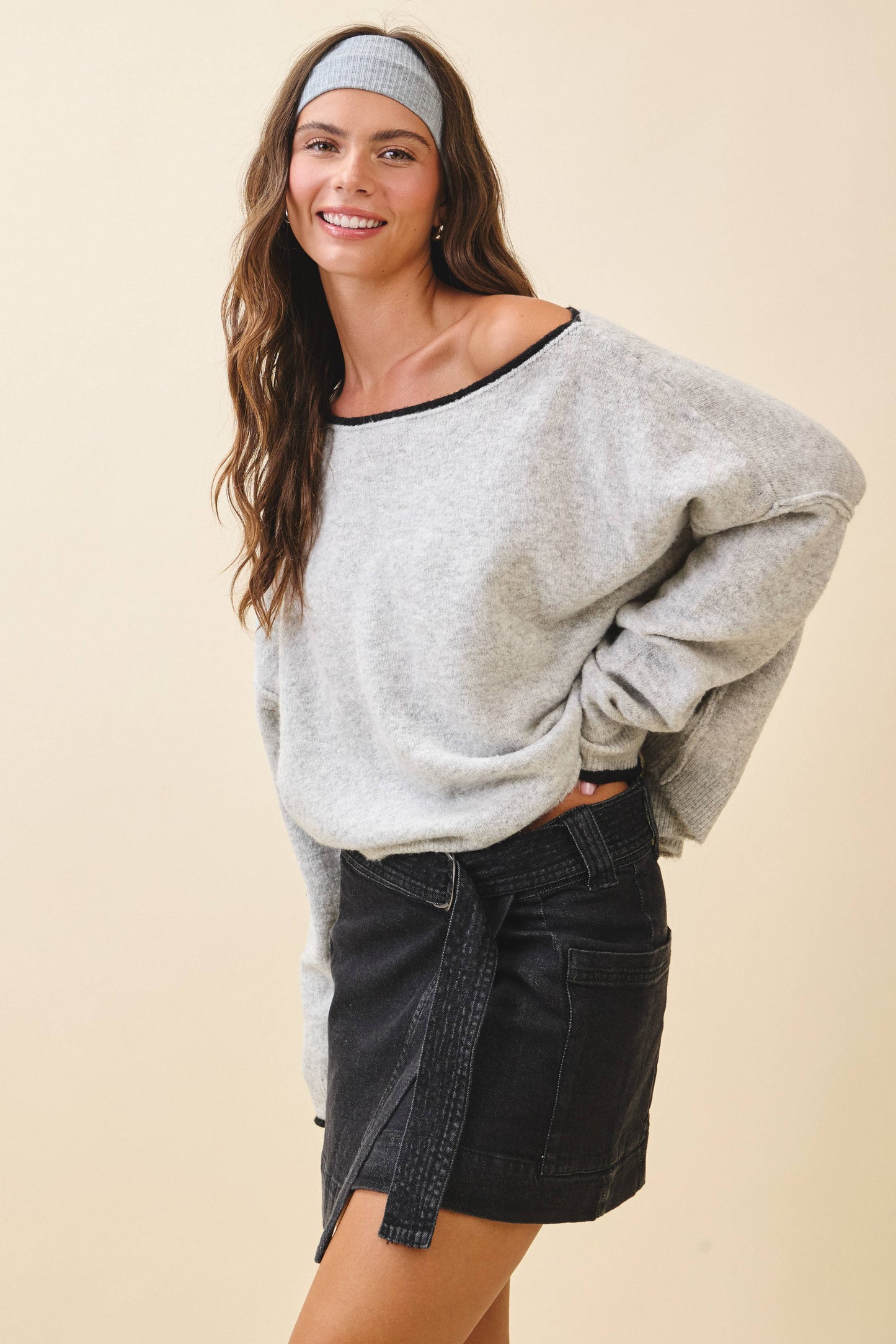 Fuzzy Knit Pullover
