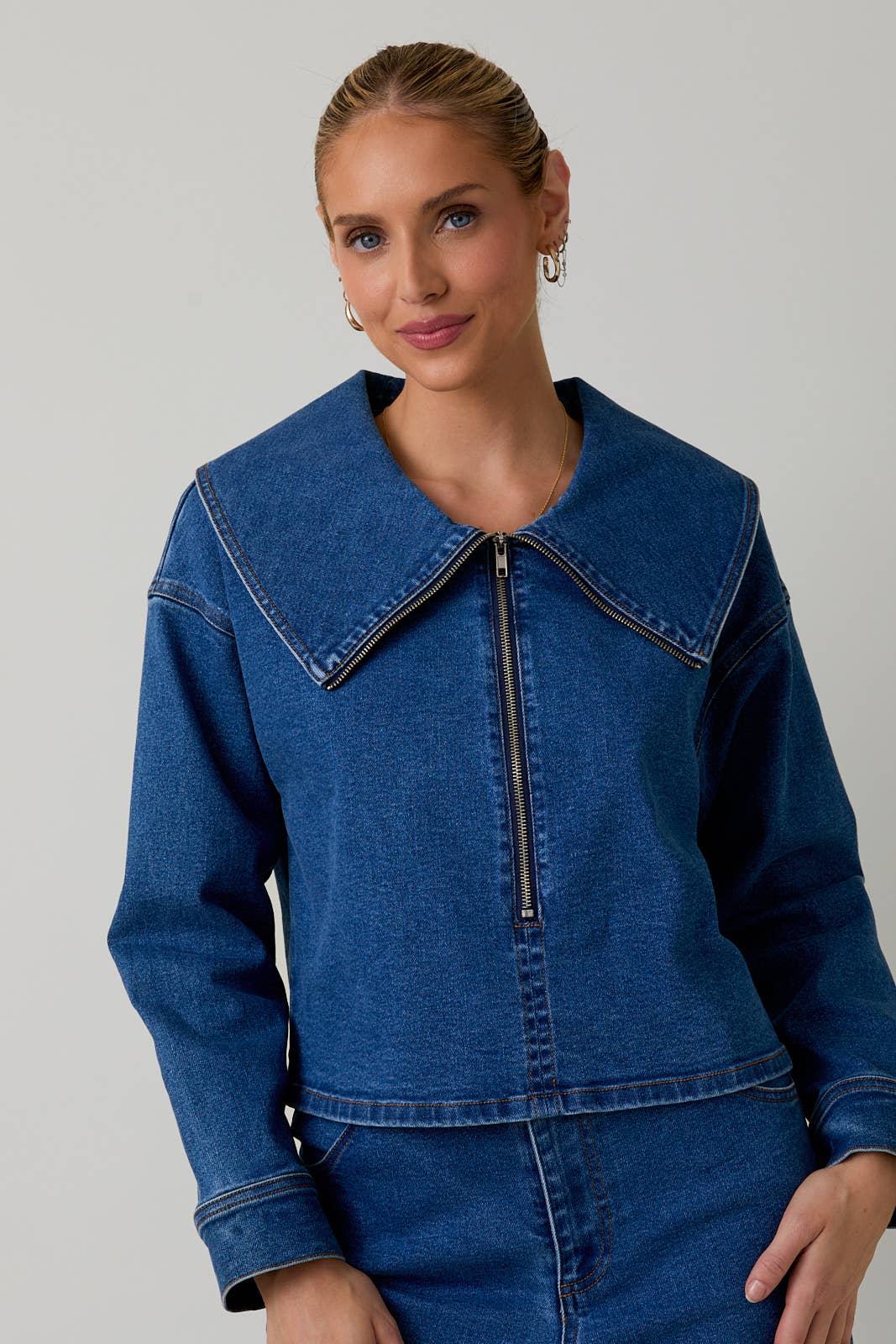 Samantha Denim Top