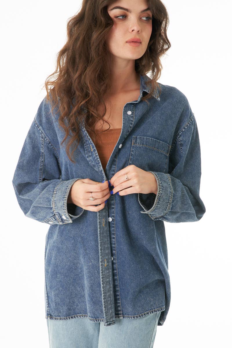 Oversized Denim Shacket