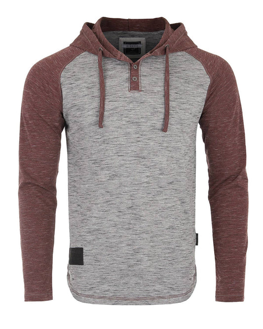 Long Sleeve Color Block Pullover Thin Hoodie