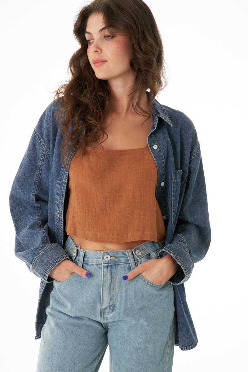 Oversized Denim Shacket