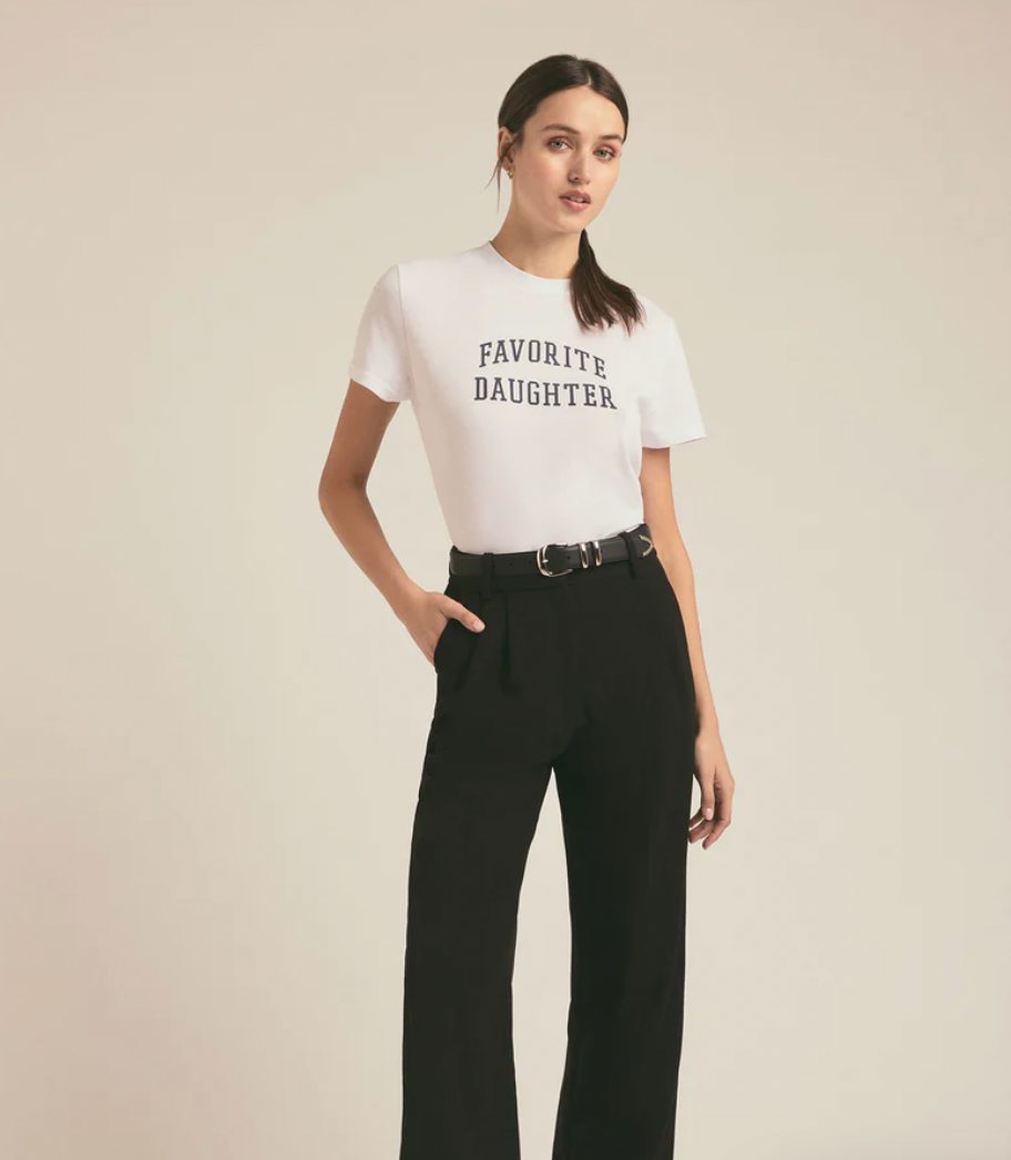 THE CROPPED COLLEGIATE TEE