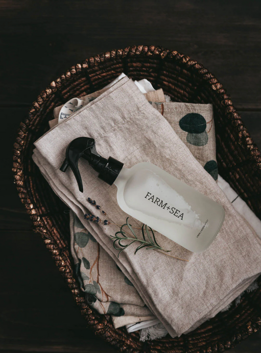 Farm + Sea: Linen + Room Spray: Lemon + Vanilla Bean