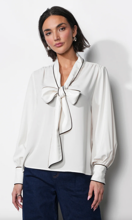 Shai Tie Neck Blouse