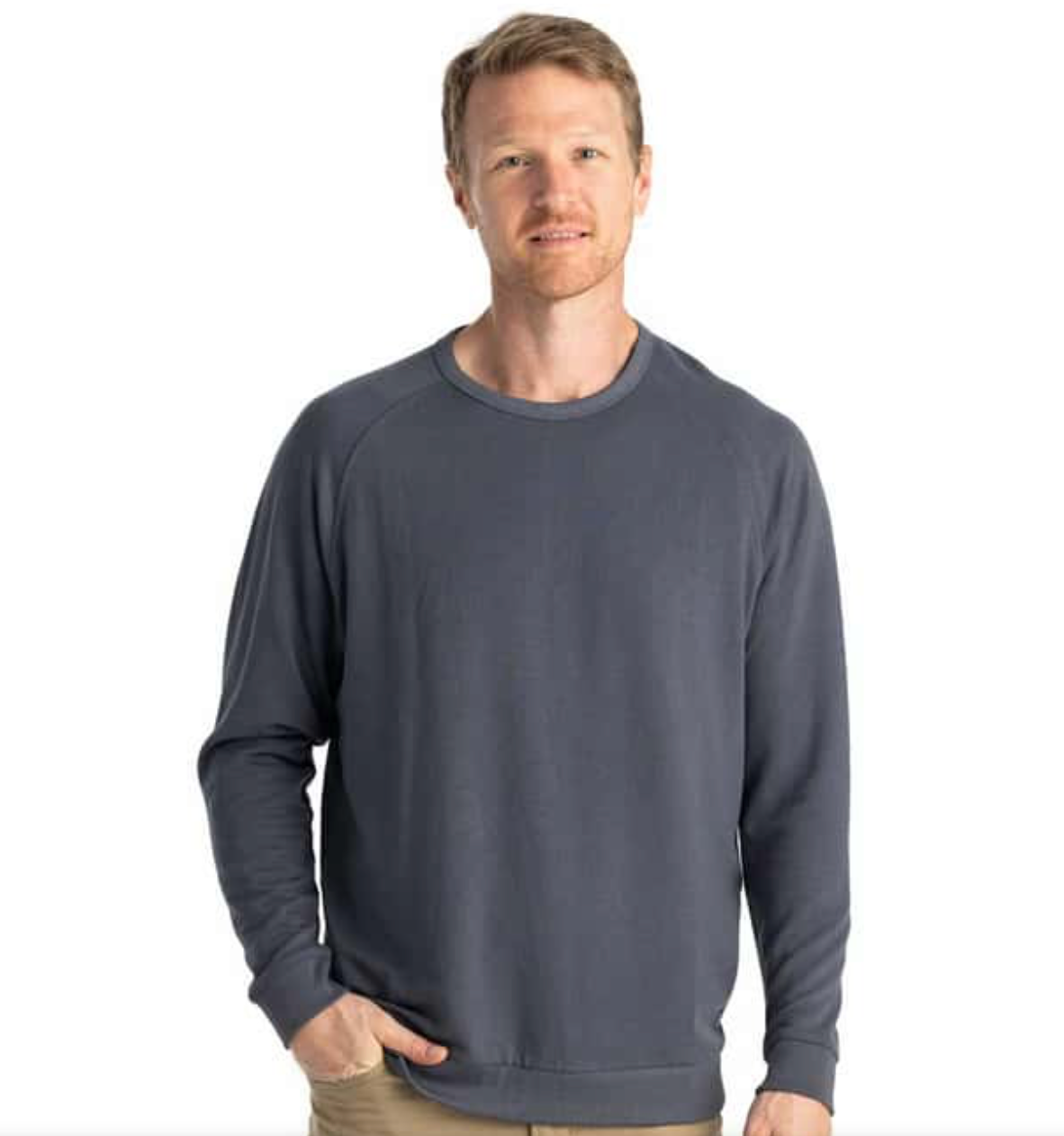 Men's Bamboo Lightweight Fleece Crew