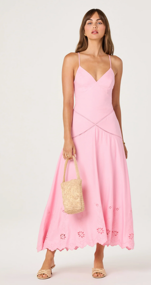 Lainey Eyelet Midi Dress