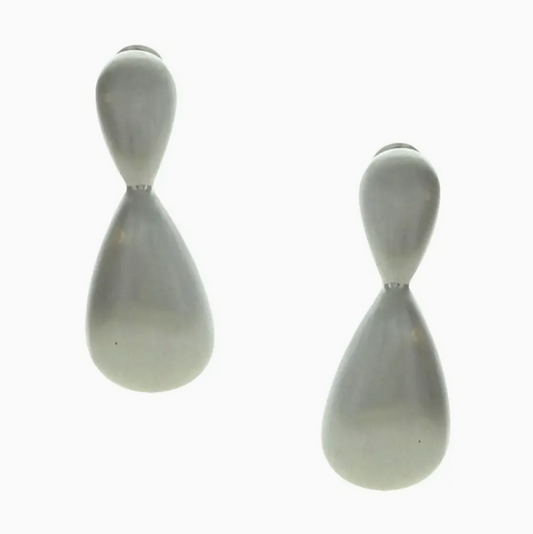 Silver Tone Drop Earrings