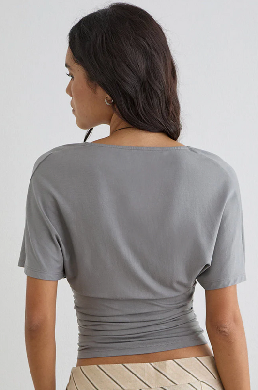 Osari Plunge Batwing Top
