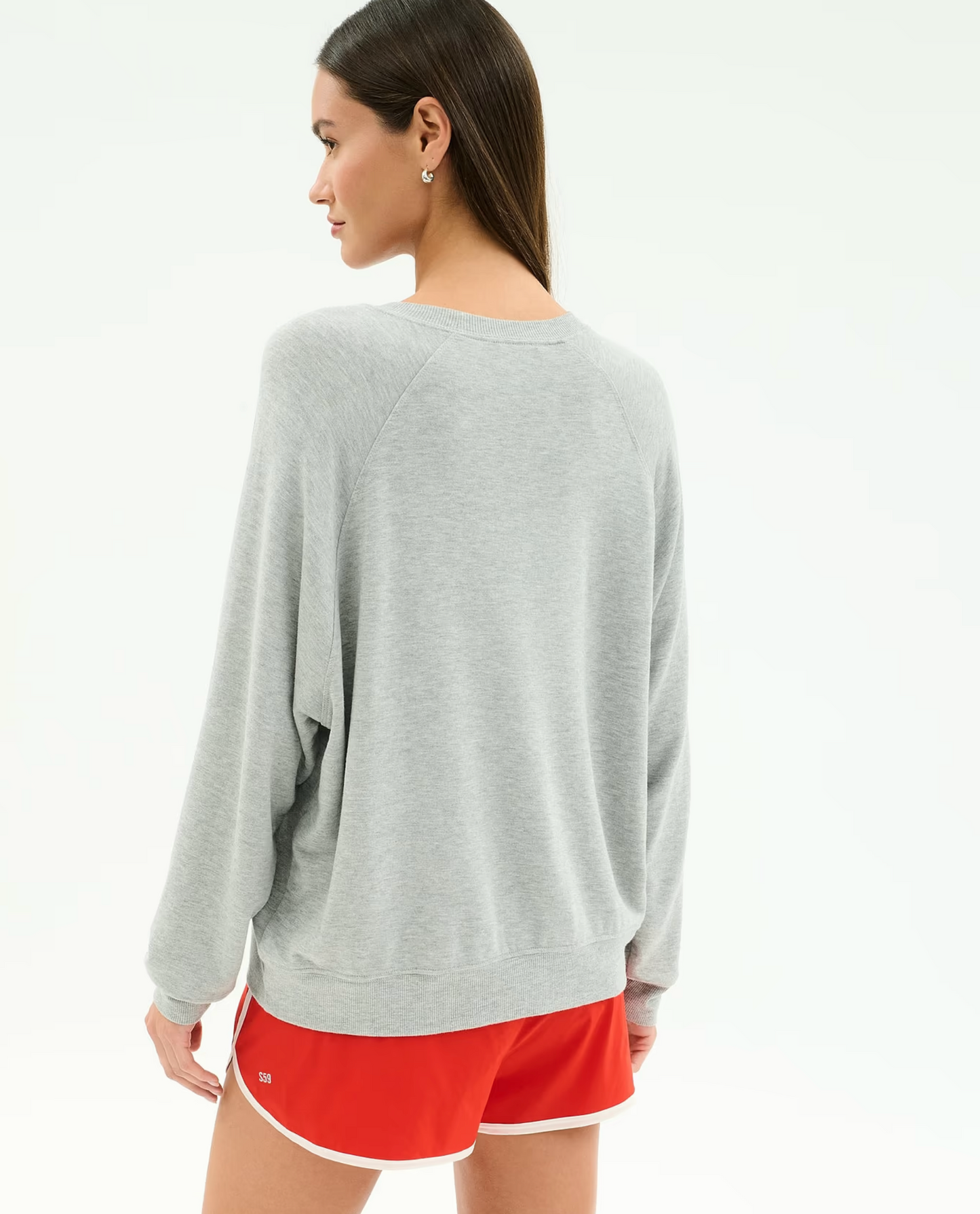 ANDIE OVERSIZED FLEECE VARSITY GRAPHIC SWEATSHIRT