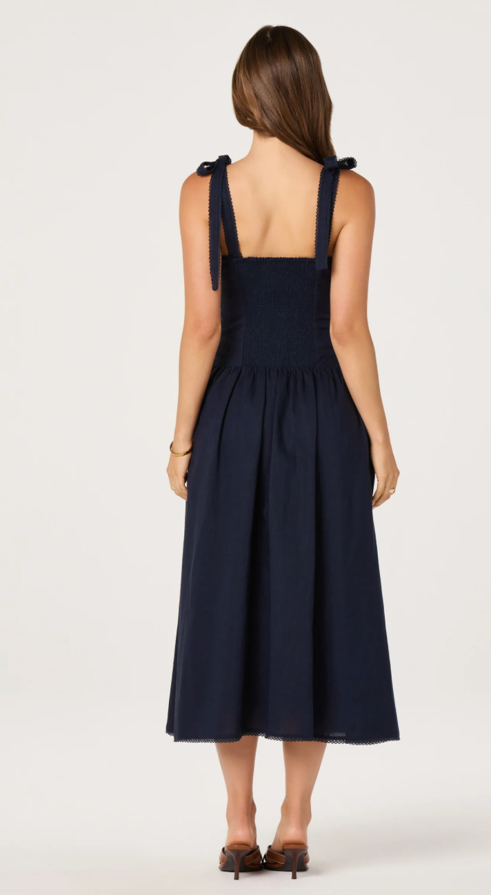 Marie Drop Waist Midi Dress