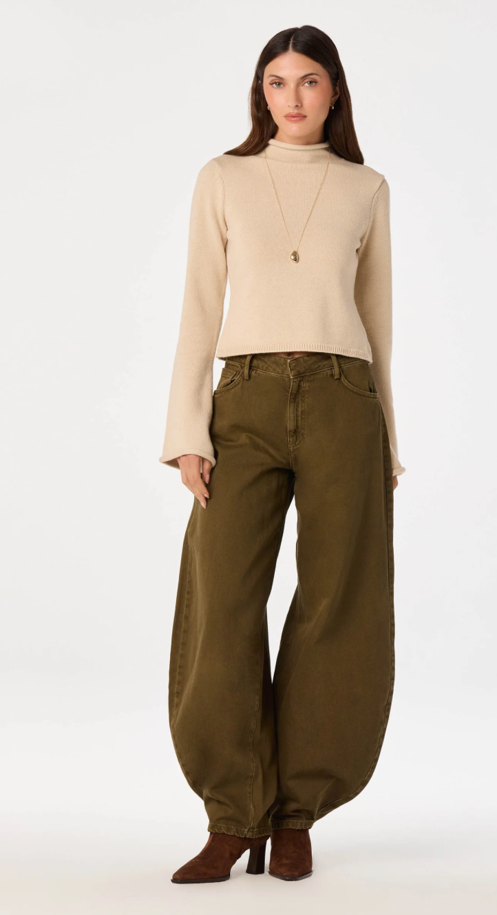 May Bell Sleeve Mock Neck Sweater