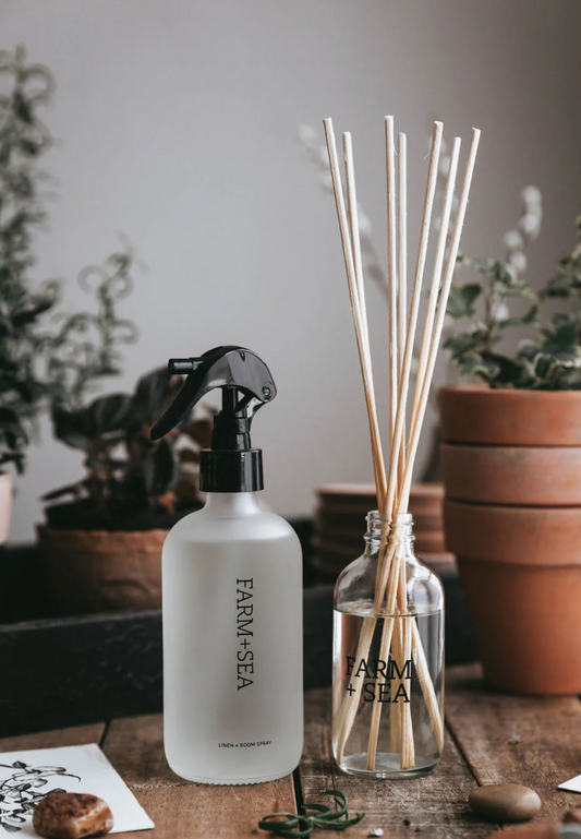 Farm + Sea: Linen + Room Spray: Lemon + Vanilla Bean