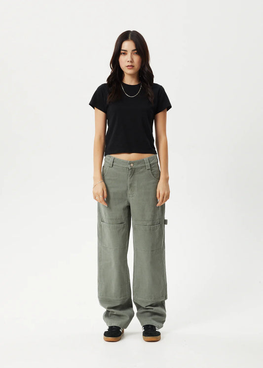 Moss- Recycled Carpenter Pants- Olive