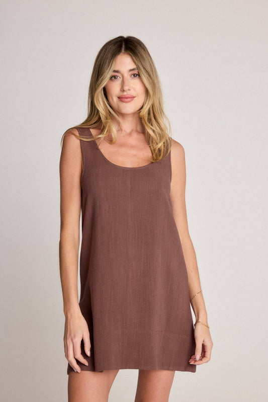 Rhea Dress - Brown
