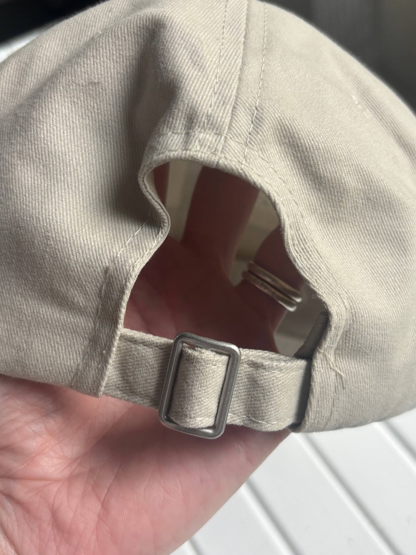 Hand Stamped Cap - Stone