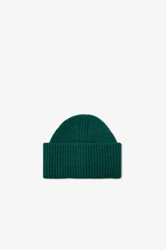 The Merino Wool Beanie - Green - AW23