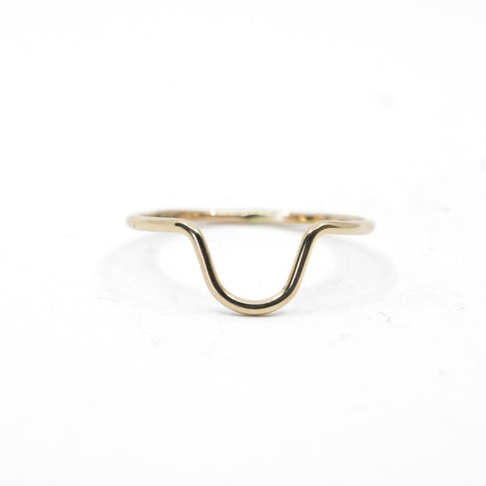 Curved Stacking Ring in Gold Filled