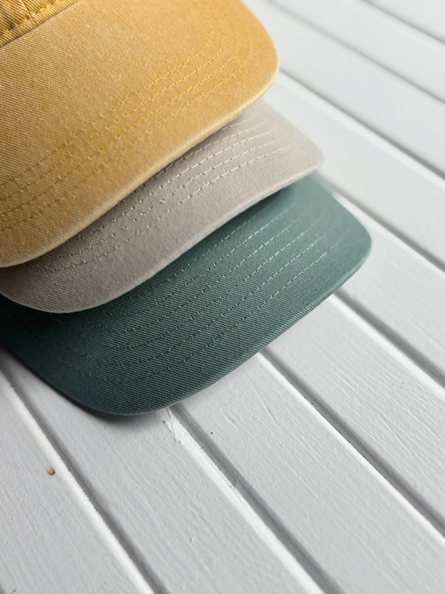 Hand Stamped Cap - Stone