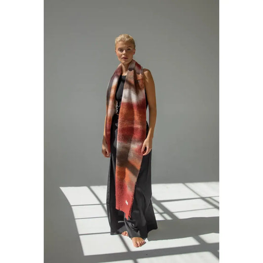 The Reykjavik Scarf in Momiji Dusk - Hand Dyed - AW22