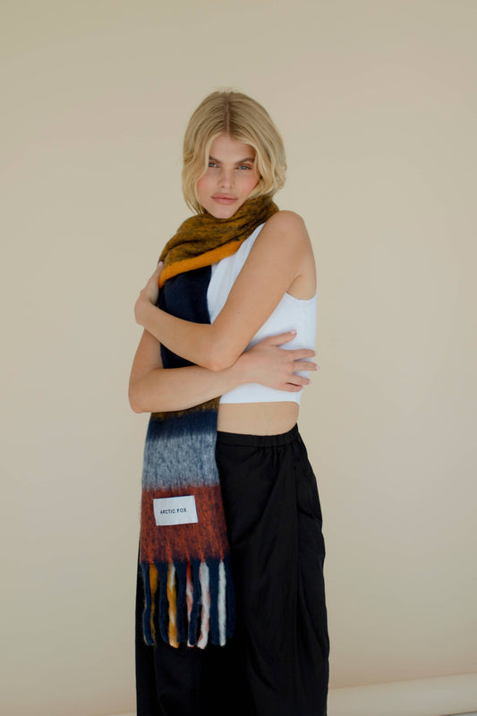 The Stockholm Scarf - 100% Recycled - Midnight Summer - AW23