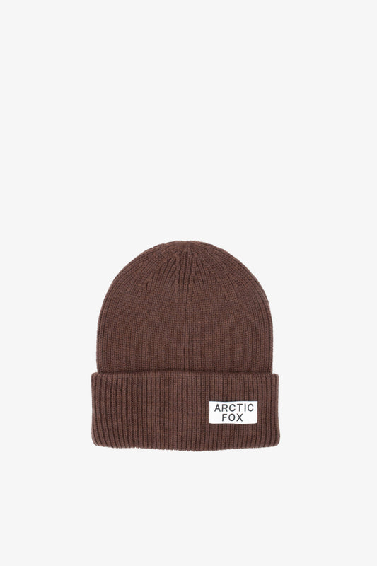 The Recycled Bottle Beanie in Chocolate Truffle - AW22